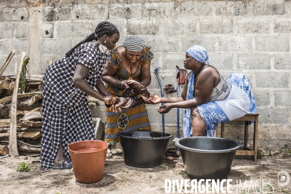 Deminage en casamance, senegal.