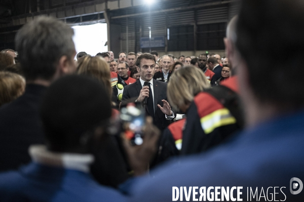 Déplacement d Emmanuel Macron à Dunkerque