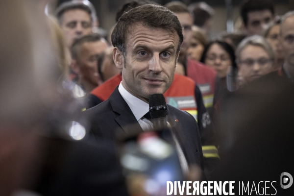 Déplacement d Emmanuel Macron à Dunkerque