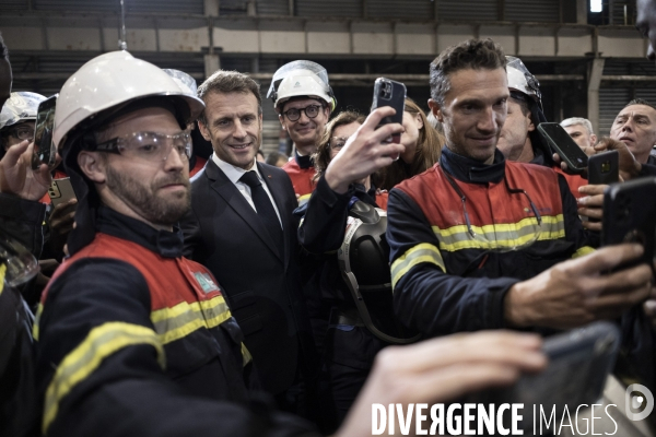 Déplacement d Emmanuel Macron à Dunkerque