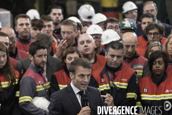 Déplacement d Emmanuel Macron à Dunkerque