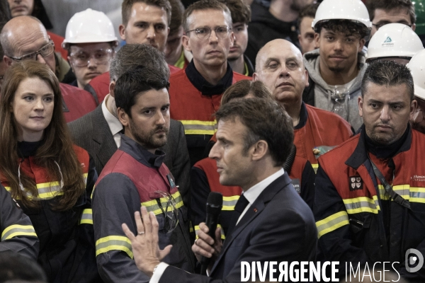 Déplacement d Emmanuel Macron à Dunkerque