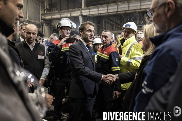 Déplacement d Emmanuel Macron à Dunkerque