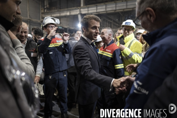 Déplacement d Emmanuel Macron à Dunkerque