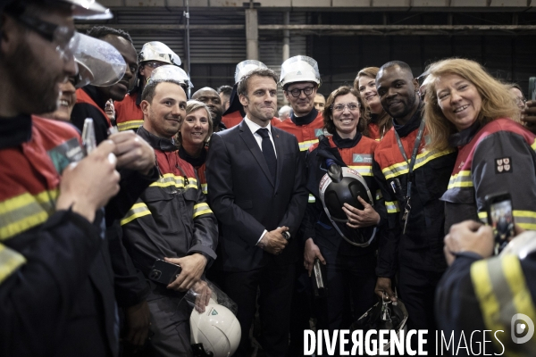 Déplacement d Emmanuel Macron à Dunkerque