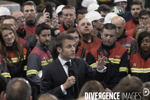Déplacement d Emmanuel Macron à Dunkerque