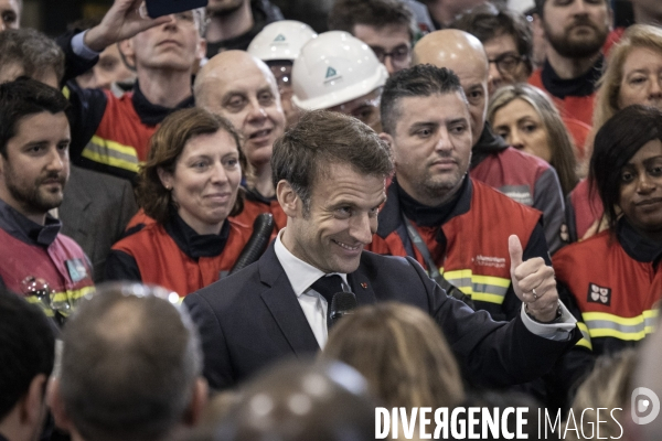 Déplacement d Emmanuel Macron à Dunkerque