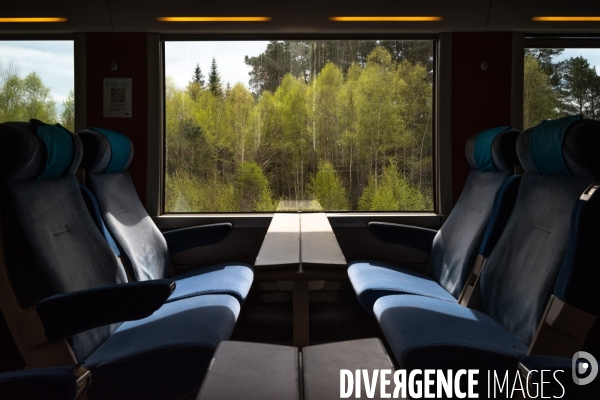 Train TER corrèzien. Brive Ussel