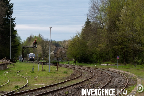 Train TER corrèzien. Brive Ussel