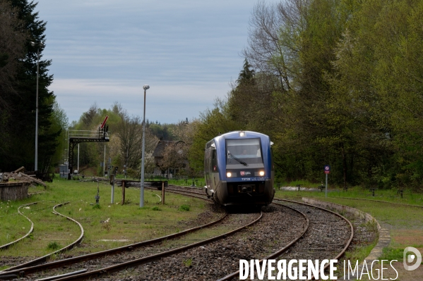 Train TER corrèzien. Brive Ussel