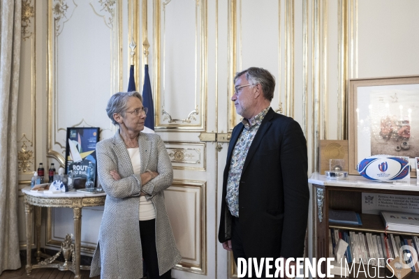 Elisabeth Borne reçoit Yannick Morez