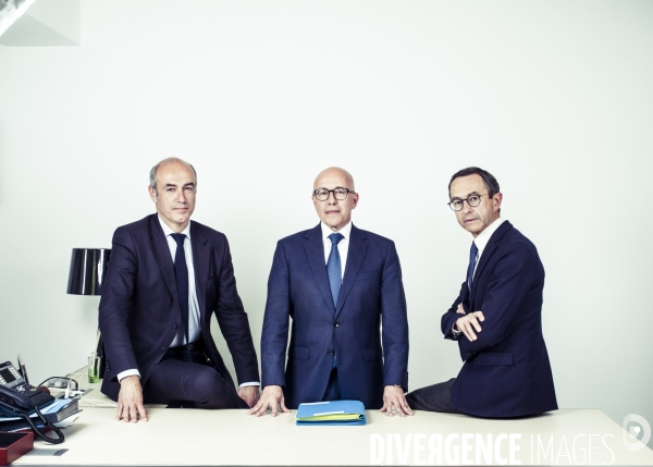 Portrait de olivier marleix, eric ciotti et bruno retailleau, les republicains.