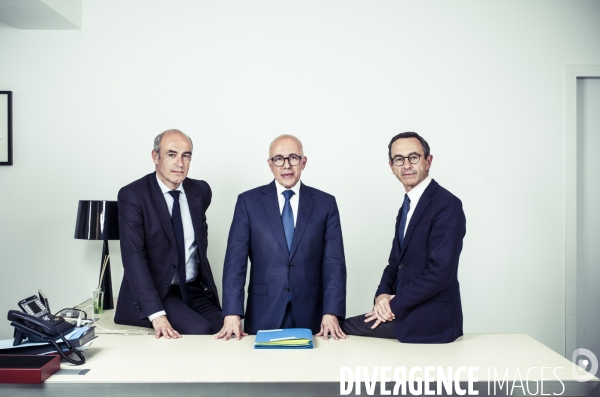 Portrait de olivier marleix, eric ciotti et bruno retailleau, les republicains.