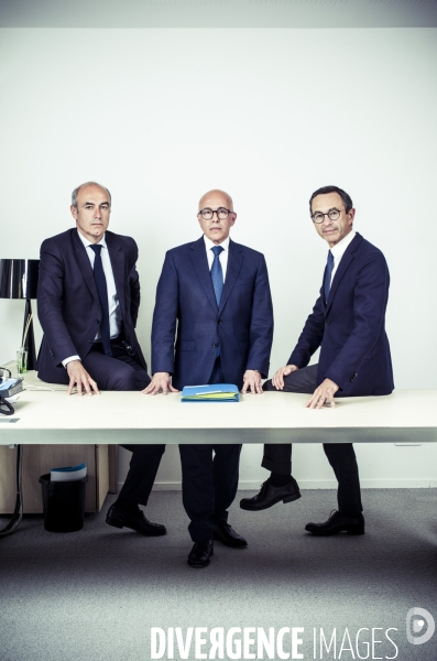 Portrait de olivier marleix, eric ciotti et bruno retailleau, les republicains.
