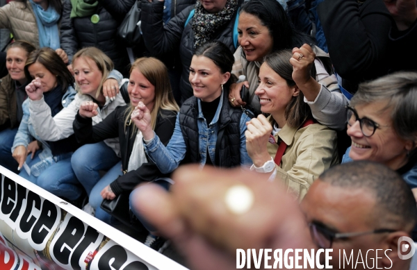 Manifestation de Soutien au ouvrières de chez Vertbaudet