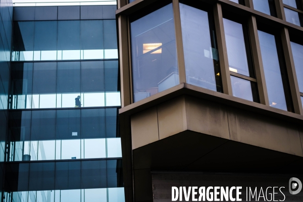 Manifestation de salaries de Canal+ contre le licenciement de Stephane Guy