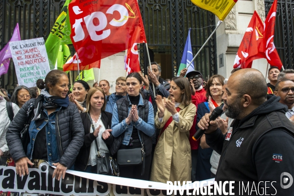 Rassemblement en soutien aux salarié·e·s grévistes de Vertbaudet