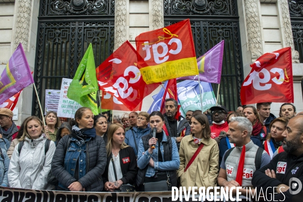 Rassemblement en soutien aux salarié·e·s grévistes de Vertbaudet