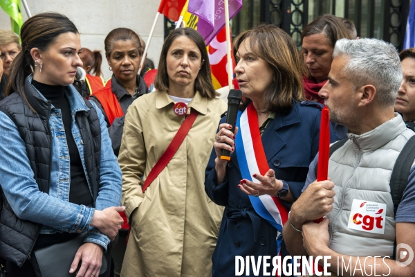 Rassemblement en soutien aux salarié·e·s grévistes de Vertbaudet