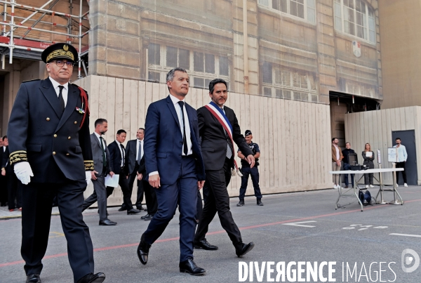 Gerald Darmanin / Laurent Nuñez /Nicolas NORDMAN