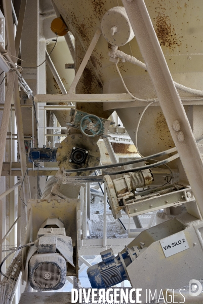 Exploitation souterraine d’anhydrite chez Anhydrite de Lorraine, à Koenigsmacker, Moselle, 24 mai 2023.