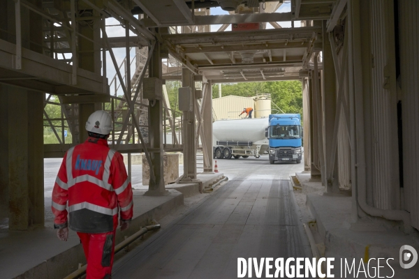 Exploitation souterraine d’anhydrite chez Anhydrite de Lorraine, à Koenigsmacker, Moselle, 24 mai 2023.