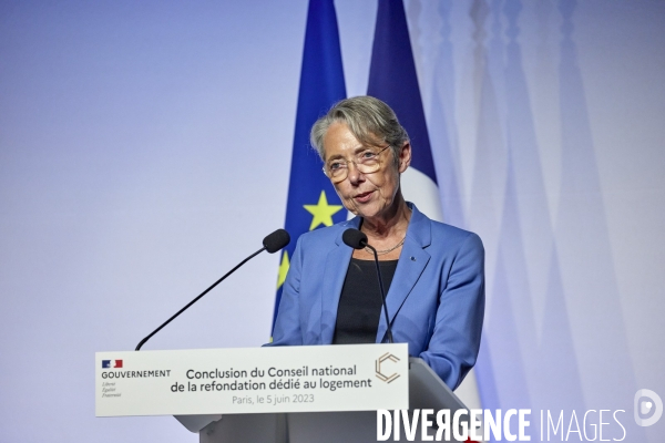 Conclusion du Conseil national de la refondation dédié au Logement 