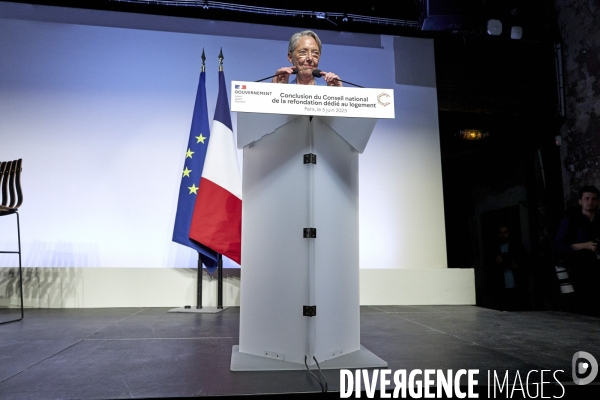 Conclusion du Conseil national de la refondation dédié au Logement 