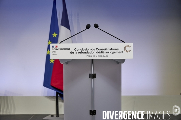 Conclusion du Conseil national de la refondation dédié au Logement 