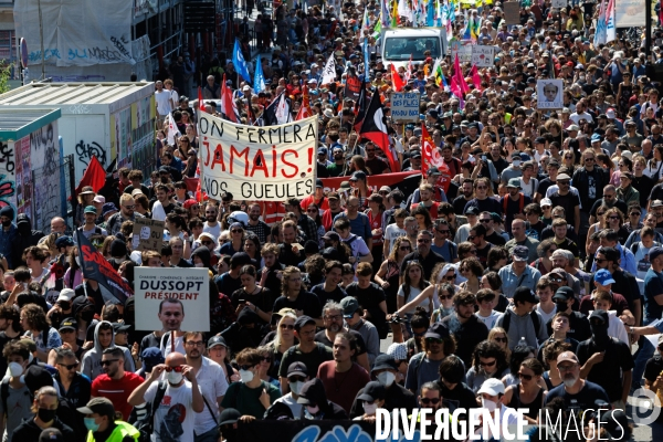 Quatorzième journée de mobilisation contre la réforme des retraites à Nantes