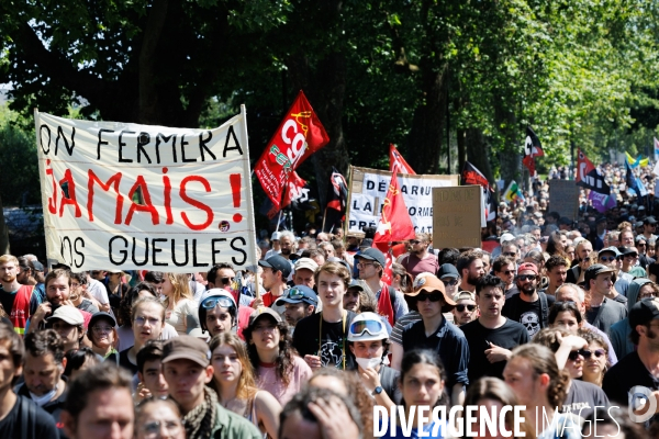 Quatorzième journée de mobilisation contre la réforme des retraites à Nantes