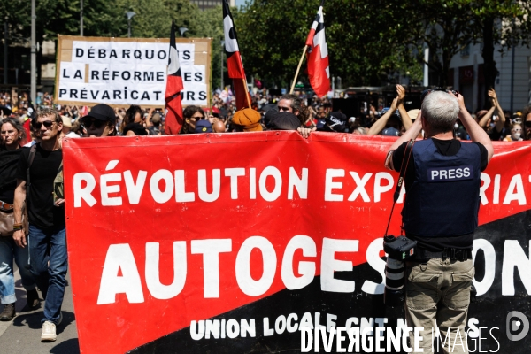 Quatorzième journée de mobilisation contre la réforme des retraites à Nantes