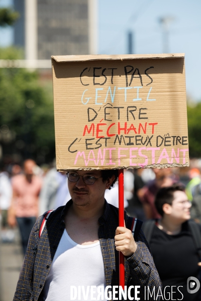 Quatorzième journée de mobilisation contre la réforme des retraites à Nantes