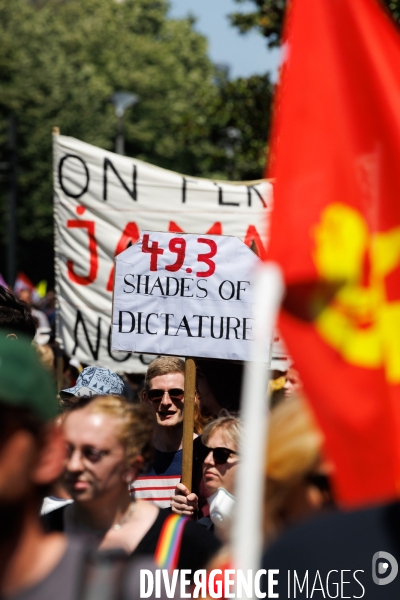 Quatorzième journée de mobilisation contre la réforme des retraites à Nantes