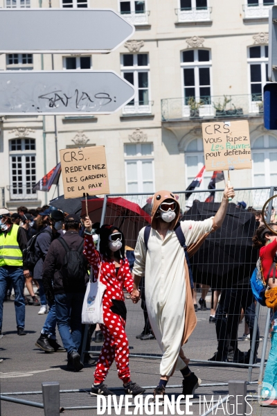 Quatorzième journée de mobilisation contre la réforme des retraites à Nantes