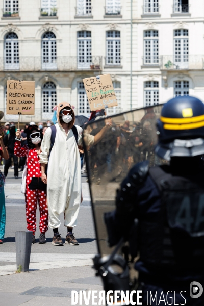 Quatorzième journée de mobilisation contre la réforme des retraites à Nantes