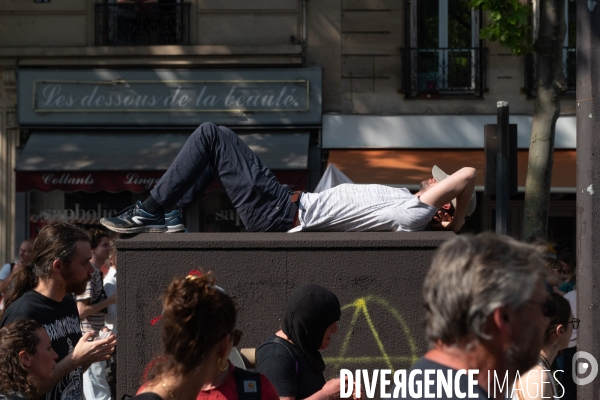 Manifestation contre la réforme des retraites.