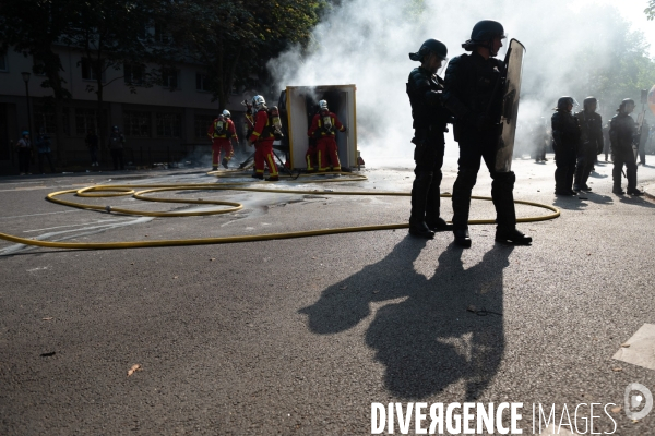 Manifestation contre la réforme des retraites.