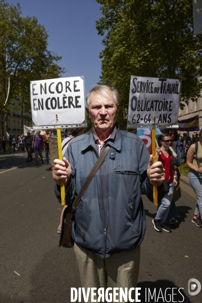 Manifestants, manif contre la reforme des retraites