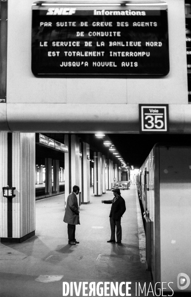 Grève à la SNCF Gare du Nord
