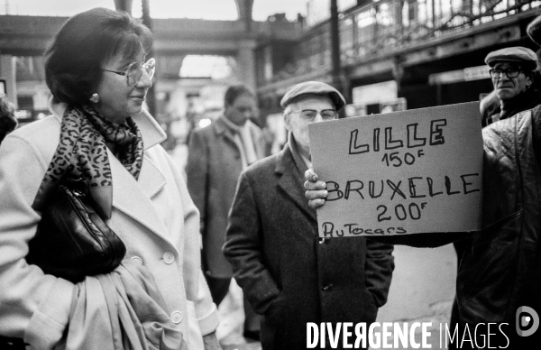 Grève à la SNCF Gare du Nord