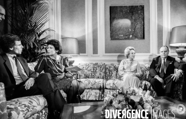 Eve et Raymond Barre invits de  Question  domicile 