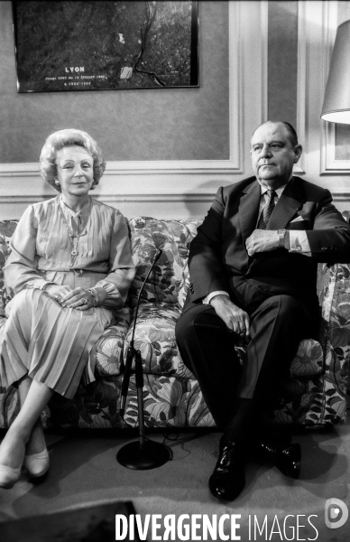 Eve et Raymond Barre invits de  Question  domicile 