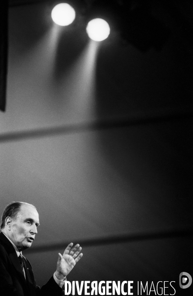 Meeting de Franois Mitterrand  Rennes