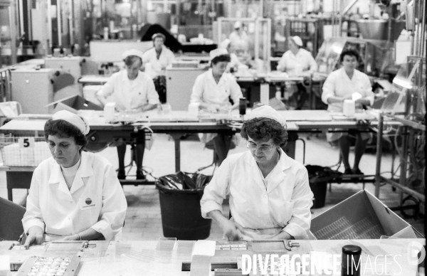 Visite de Jean-Pierre Soisson chez Danone