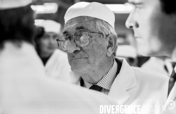 Visite de Jean-Pierre Soisson chez Danone