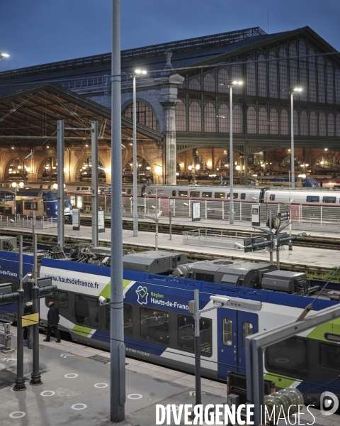 Gare du Nord, quais des TER