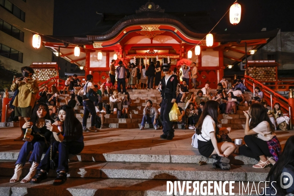 Le quartier golden gai a tokyo