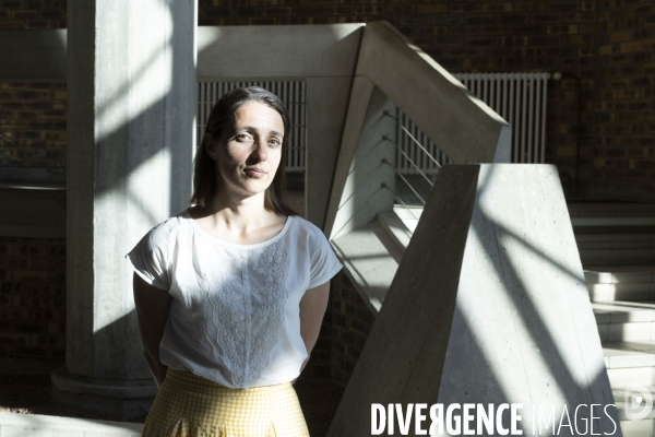Sophie BINET secrétaire générale de la CGT au siège du syndicat à Montreuil