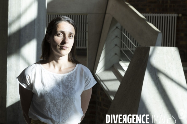 Sophie BINET secrétaire générale de la CGT au siège du syndicat à Montreuil
